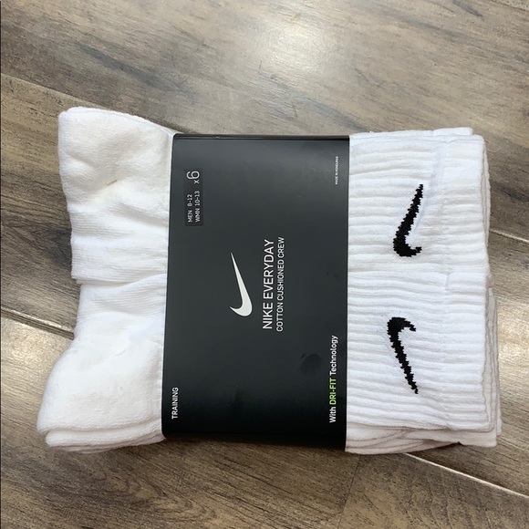 NIKE EVERYDAY COTTON CUSHIONED CREW MEN’S SOCKS - Picture 5 of 16